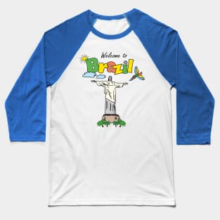 Welcome to Brazil,cute and funny design Baseball T-Shirt